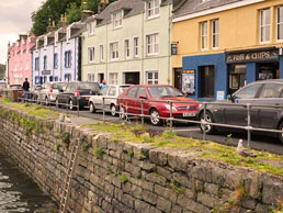 Portree harbourside